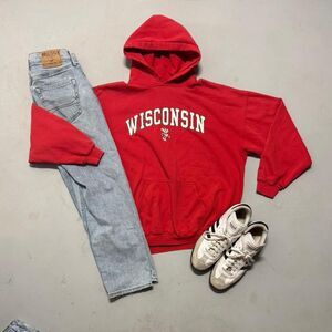 Perrin Men's Red Hoodie